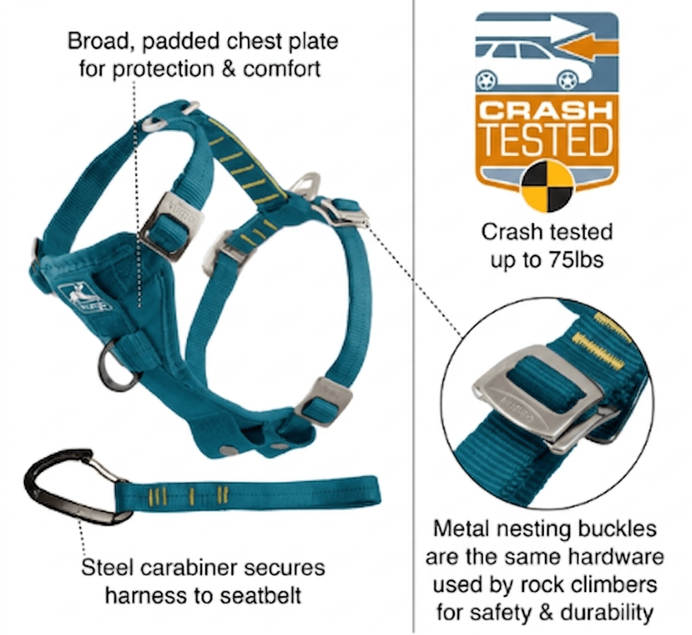 Tru-Fit Dog Car Harness| Ink - Image 3